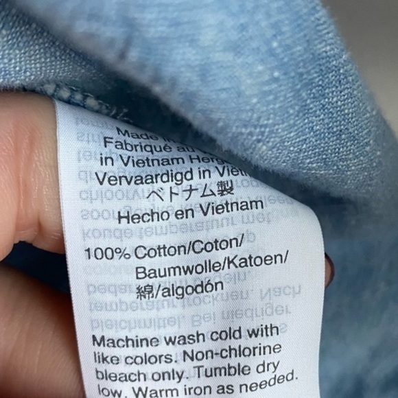 J. Crew Mercantile • Chambray Signature Fit Blouse - Picture 8 of 9